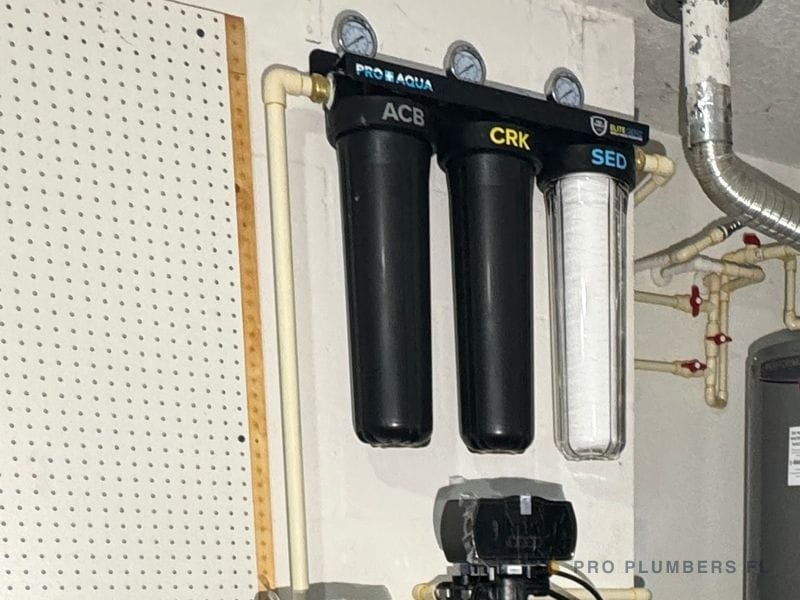 3-stage whole-home filter rack — Tampa, FL