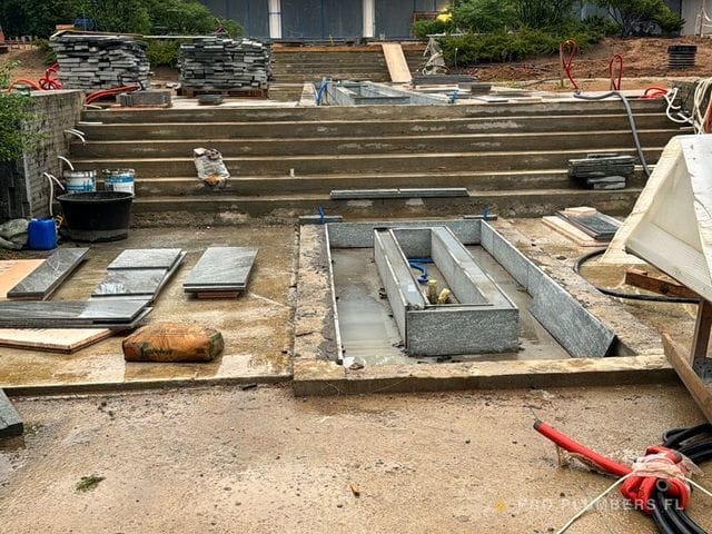 Water-feature build — portfolio, 2016–2018
