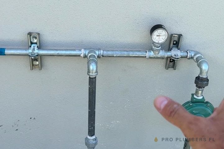 Gas line pressure test — Tampa Bay area