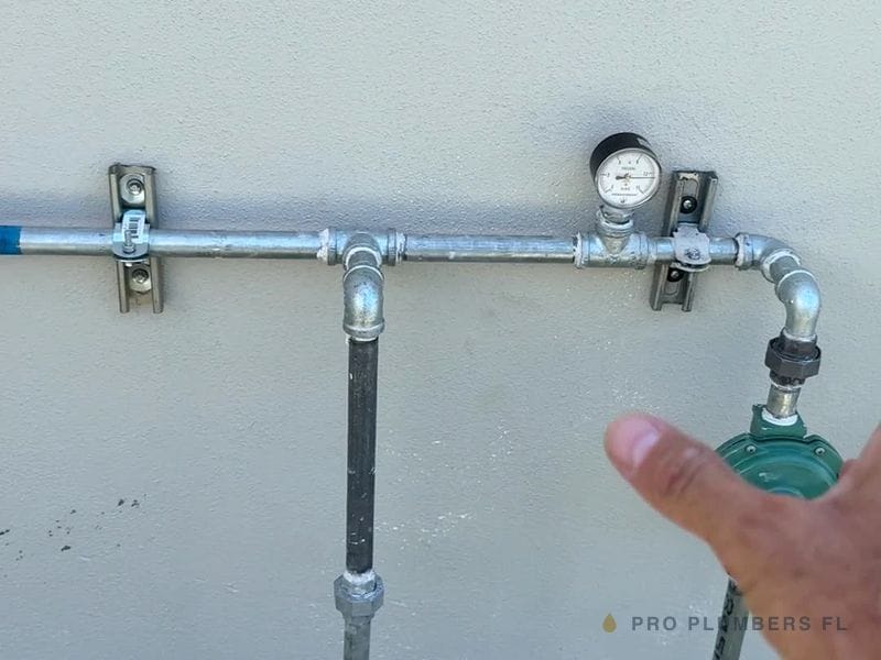 Gas line pressure test — Tampa Bay area
