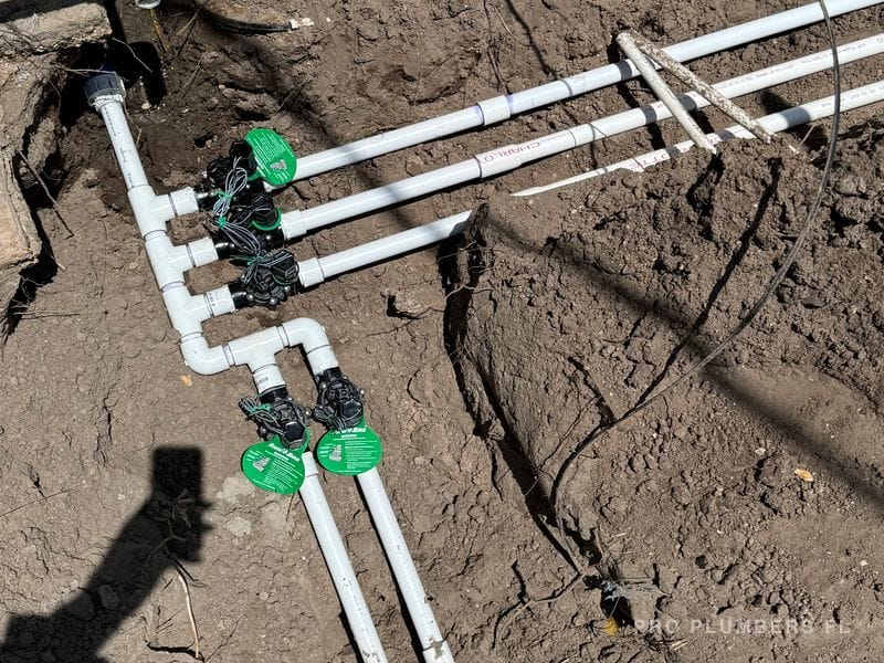 Irrigation valve box and new zone lines — Ruskin, FL