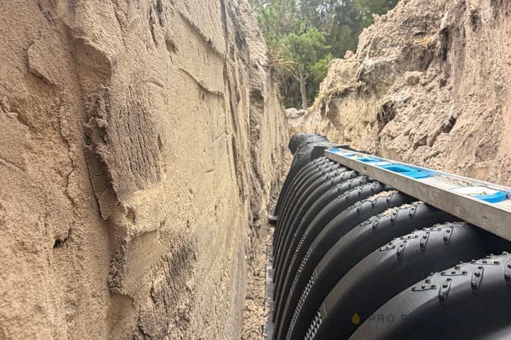 Drainfield chamber installation — Land O' Lakes, FL