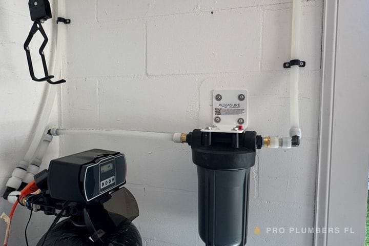 Water softener with sediment filter — St. Petersburg, FL