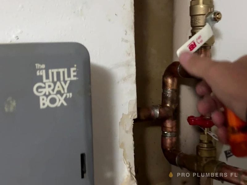 Water shut-off valve replacement — Tampa Bay area