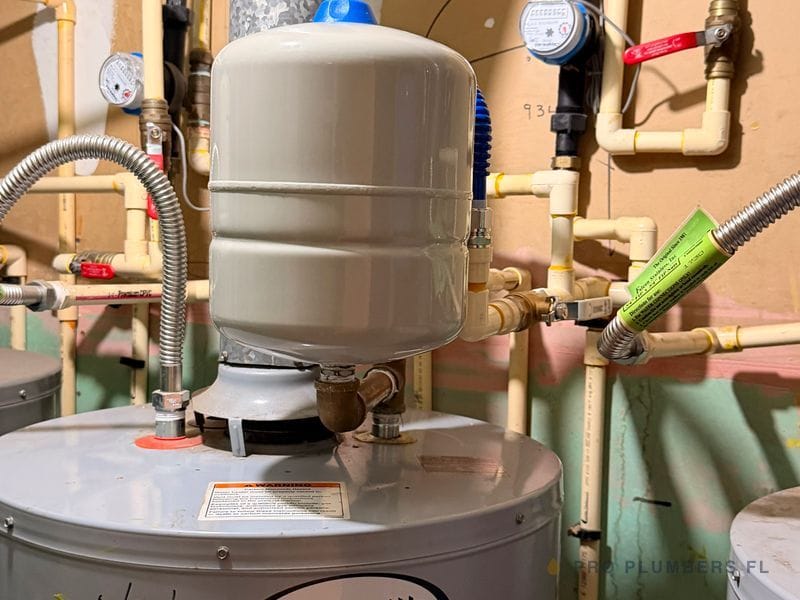 Expansion tank installed on a water heater — Clearwater, FL