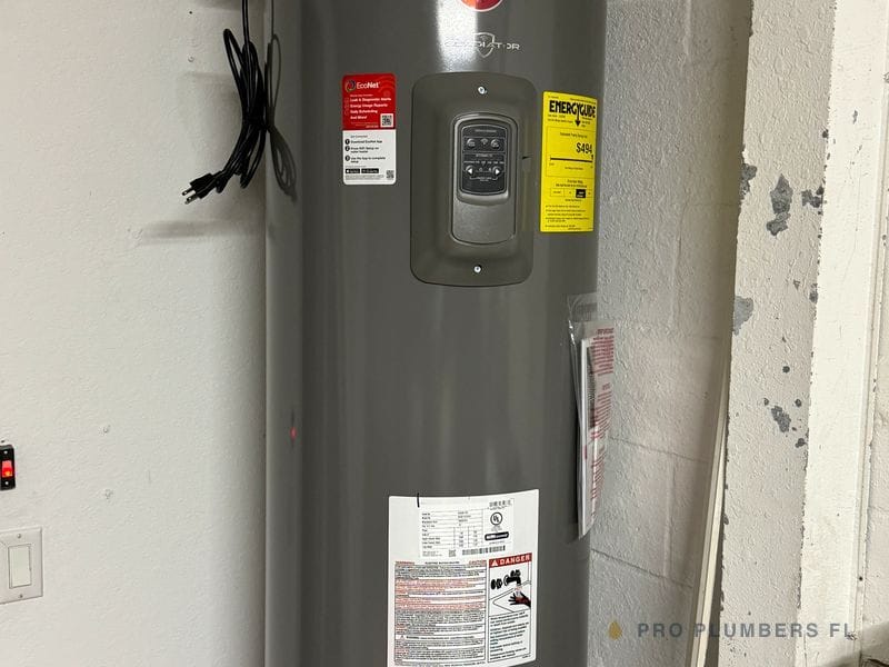 Water heater with recirculation pump — Sarasota County, FL