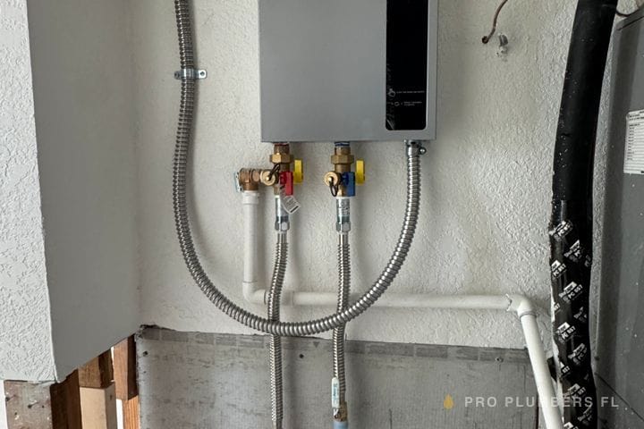 Tankless water heater installation — Treasure Island, FL