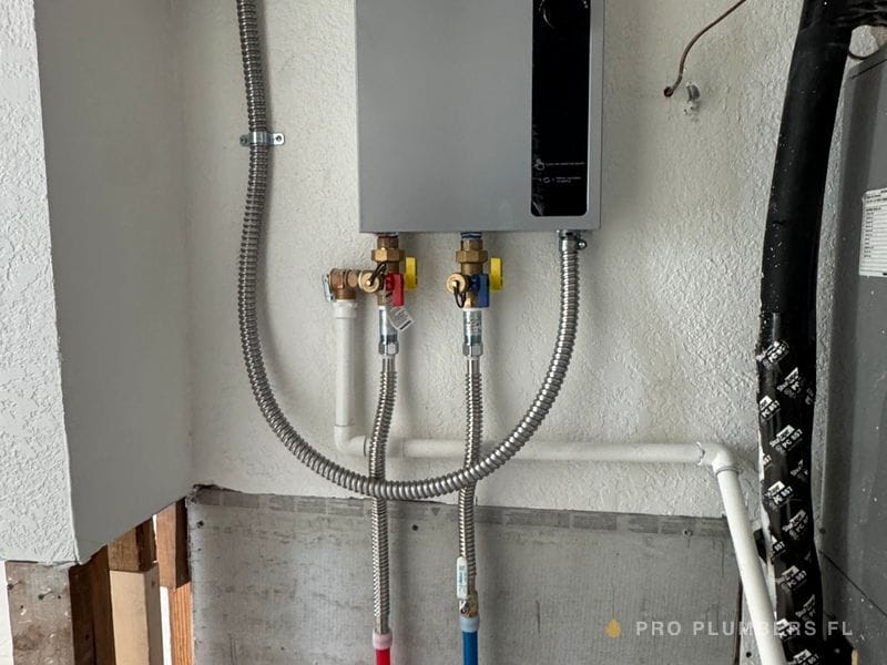 Tankless water heater installation — Treasure Island, FL